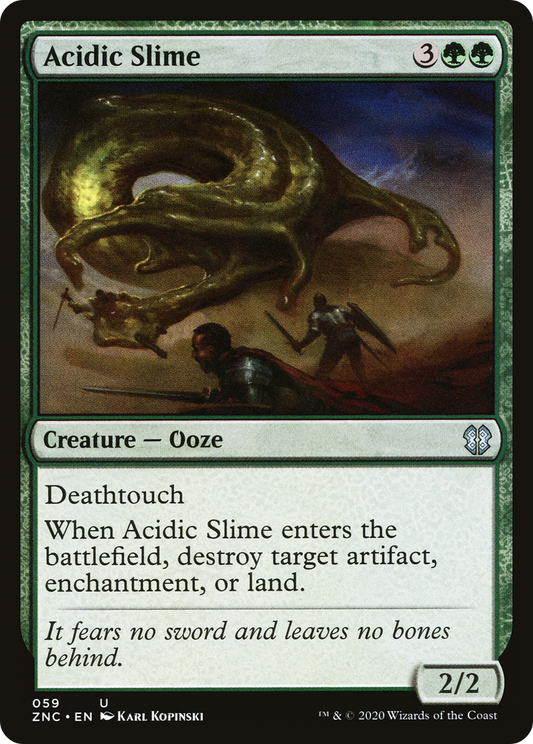 Acidic Slime (ZNC-059) - Zendikar Rising Commander - Premium MTG Single from Wizards of the Coast - Just $0.08! Shop now at Game Crave Tournament Store