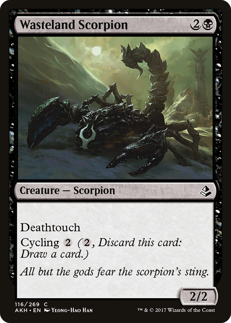 Wasteland Scorpion (AKH-116) - Amonkhet Foil - Premium MTG Single from Wizards of the Coast - Just $0.25! Shop now at Game Crave Tournament Store