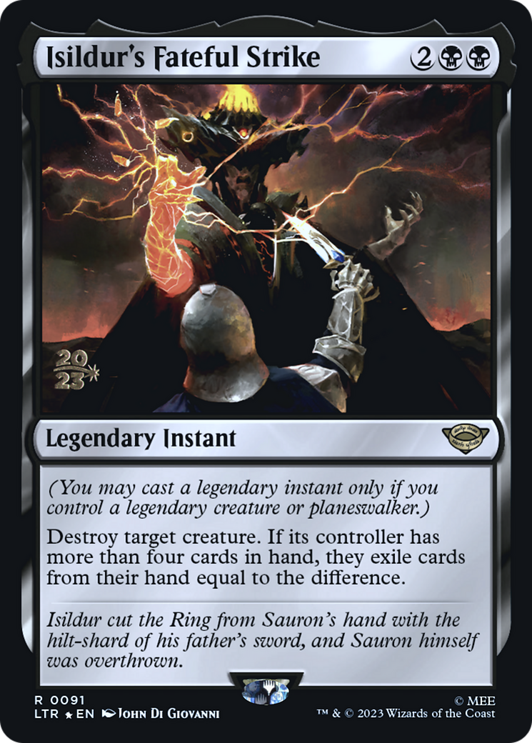 Isildur's Fateful Strike (PLTR-91S) - Tales of Middle-earth Promos Foil - Premium MTG Single from Wizards of the Coast - Just $1.81! Shop now at Game Crave Tournament Store