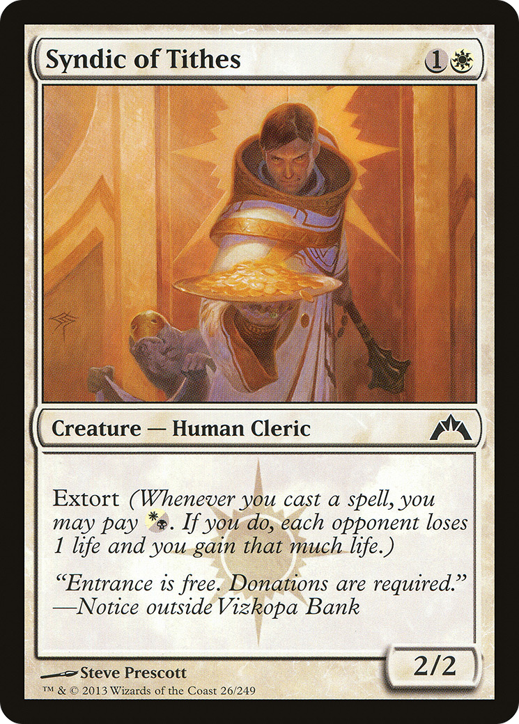 Syndic of Tithes (GTC-026) - Gatecrash Foil - Premium MTG Single from Wizards of the Coast - Just $0.23! Shop now at Game Crave Tournament Store