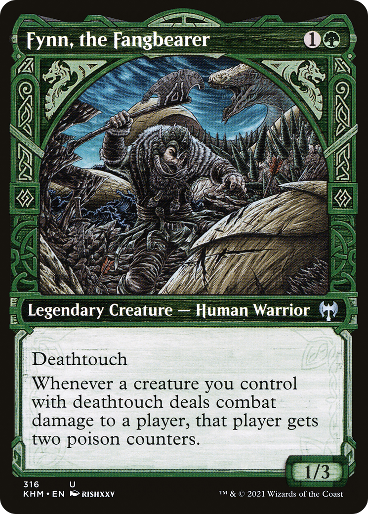 Fynn, the Fangbearer (KHM-316) - Kaldheim: (Showcase) Foil - Premium MTG Single from Wizards of the Coast - Just $0.08! Shop now at Game Crave Tournament Store