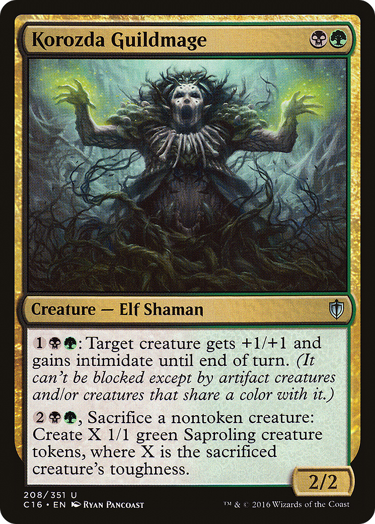 Korozda Guildmage (C16-208) - Commander 2016 - Premium MTG Single from Wizards of the Coast - Just $0.08! Shop now at Game Crave Tournament Store