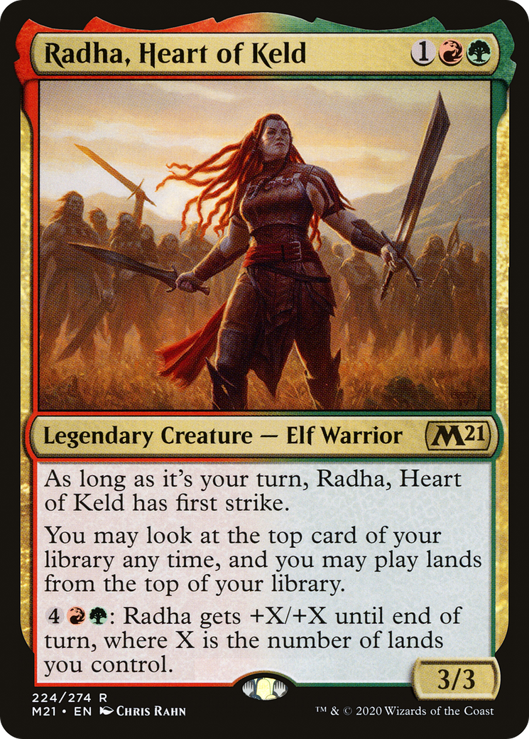 Radha, Heart of Keld (M21-224) - Core Set 2021 - Premium MTG Single from Wizards of the Coast - Just $0.10! Shop now at Game Crave Tournament Store