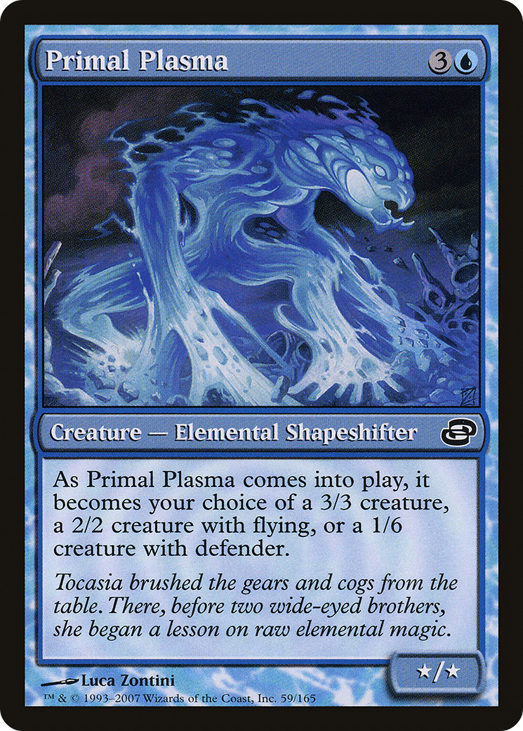 Primal Plasma (PLC-059) - Planar Chaos: (colorshifted) - Premium MTG Single from Wizards of the Coast - Just $0.08! Shop now at Game Crave Tournament Store