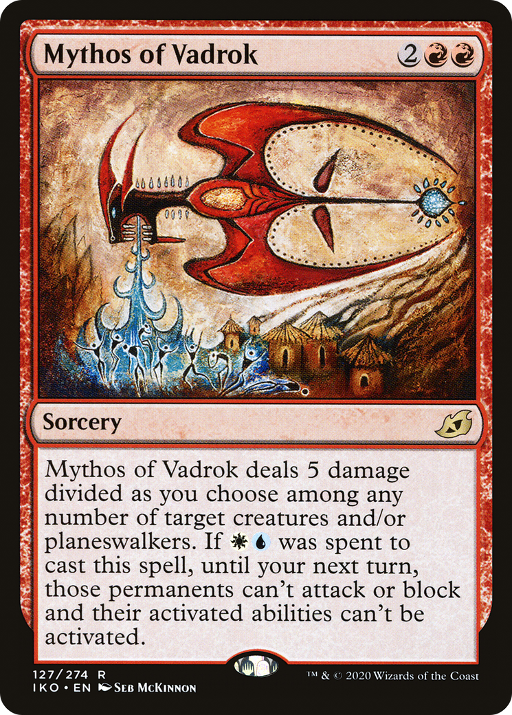 Mythos of Vadrok (IKO-127) - Ikoria: Lair of Behemoths - Premium MTG Single from Wizards of the Coast - Just $0.08! Shop now at Game Crave Tournament Store