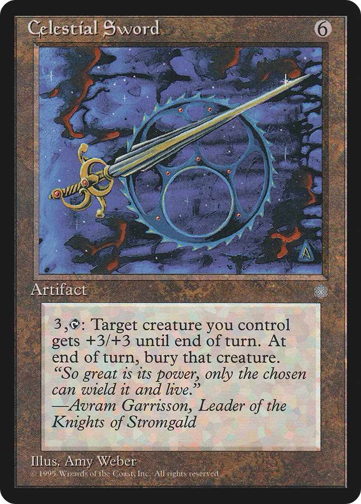 Celestial Sword (ICE-314) - Ice Age - Premium MTG Single from Wizards of the Coast - Just $0.08! Shop now at Game Crave Tournament Store