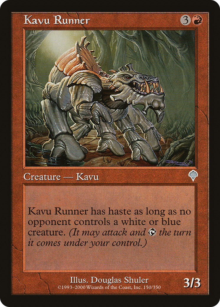 Kavu Runner (INV-150) - Invasion Foil - Premium MTG Single from Wizards of the Coast - Just $0.24! Shop now at Game Crave Tournament Store