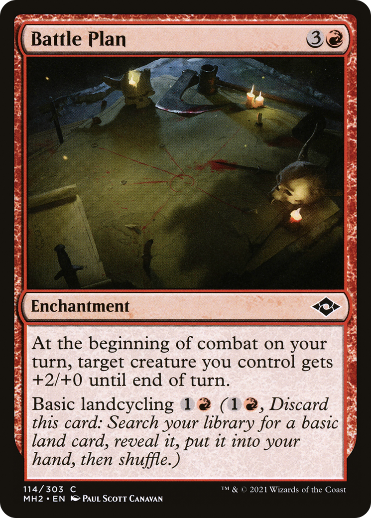 Battle Plan (MH2-114) - Modern Horizons 2 Foil - Premium MTG Single from Wizards of the Coast - Just $0.08! Shop now at Game Crave Tournament Store