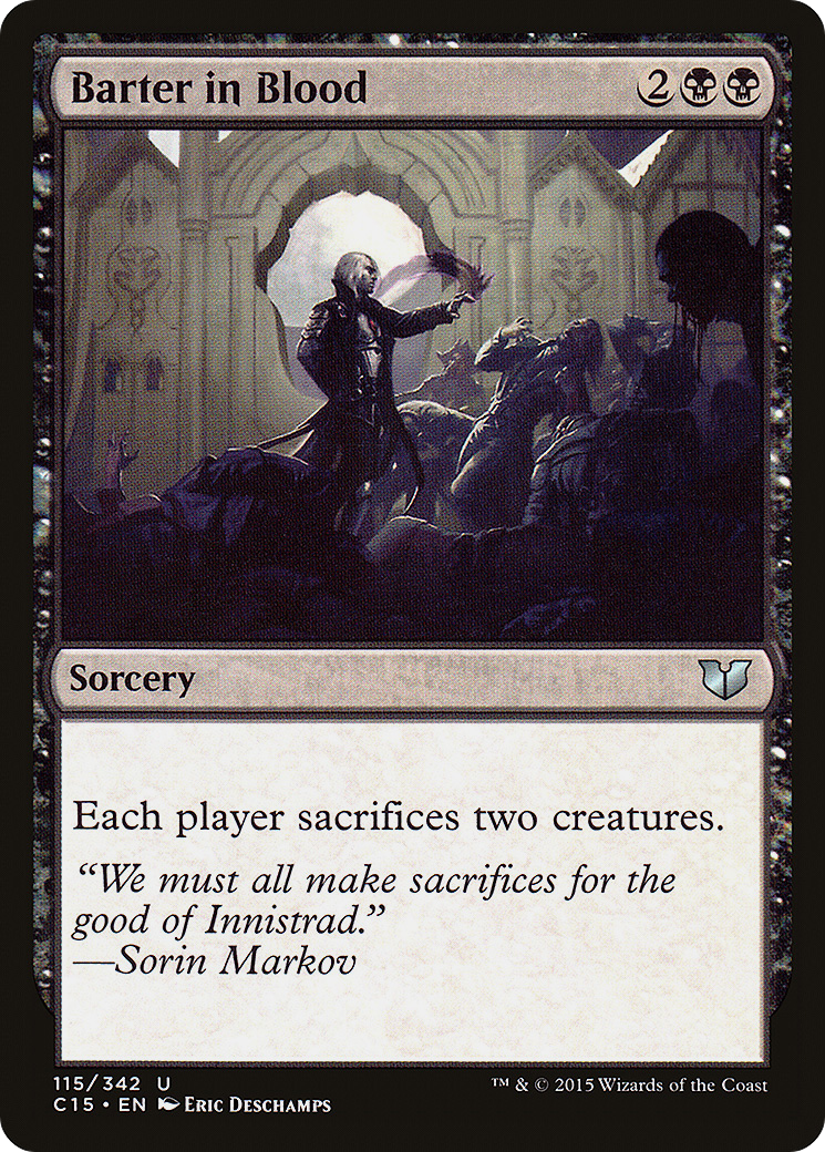Barter in Blood (C15-115) - Commander 2015 - Premium MTG Single from Wizards of the Coast - Just $0.08! Shop now at Game Crave Tournament Store