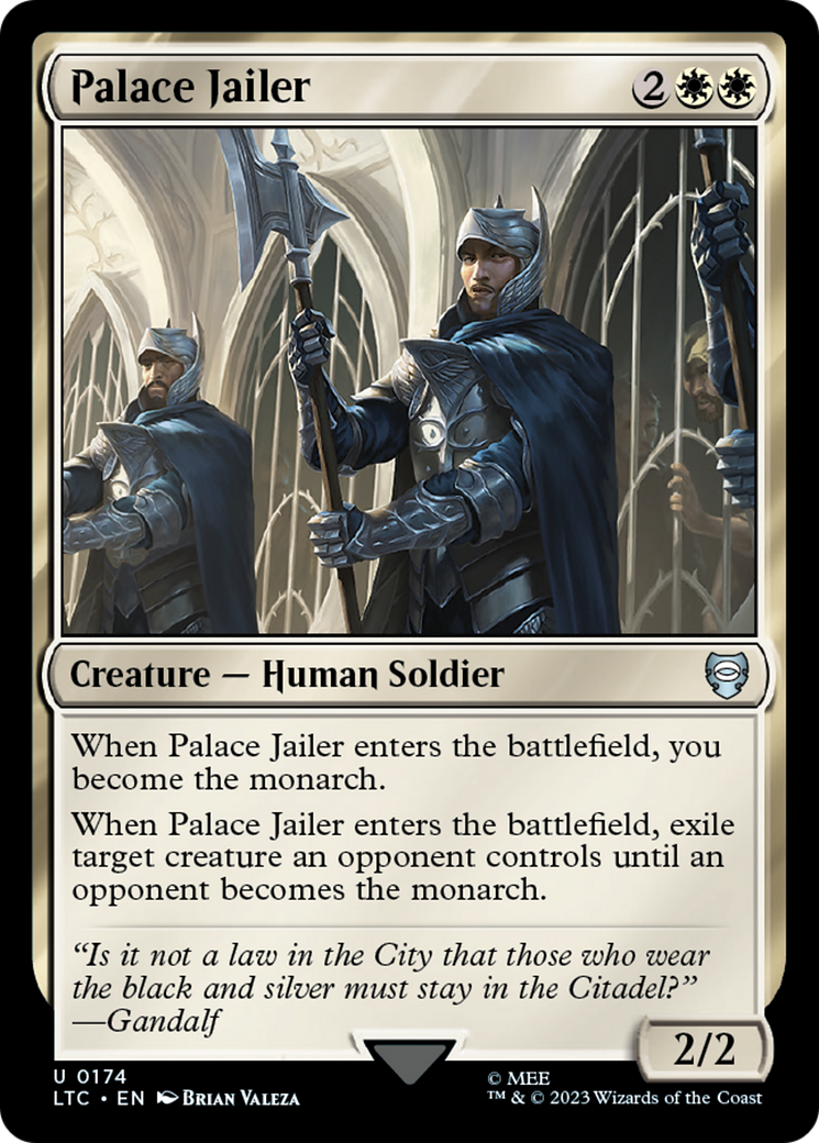 Palace Jailer (LTC-174) - Tales of Middle-earth Commander - Premium MTG Single from Wizards of the Coast - Just $0.08! Shop now at Game Crave Tournament Store