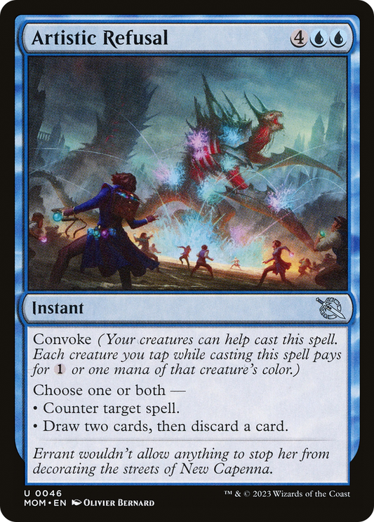 Artistic Refusal (MOM-046) - March of the Machine - Premium MTG Single from Wizards of the Coast - Just $0.25! Shop now at Game Crave Tournament Store
