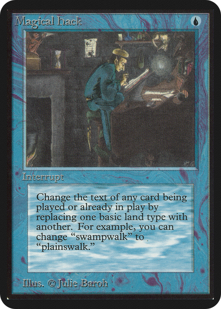 Magical Hack (LEA-063) - Limited Edition Alpha - Premium MTG Single from Wizards of the Coast - Just $144! Shop now at Game Crave Tournament Store