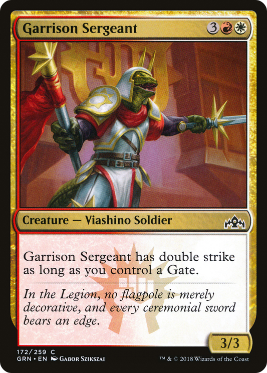 Garrison Sergeant (GRN-172) - Guilds of Ravnica Foil - Premium MTG Single from Wizards of the Coast - Just $0.36! Shop now at Game Crave Tournament Store