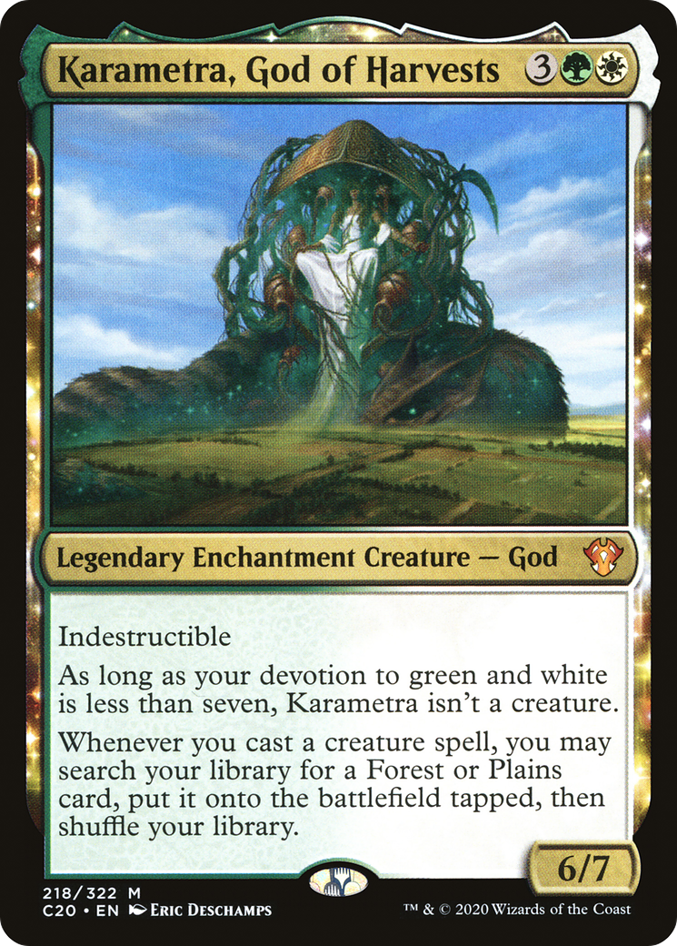 Karametra, God of Harvests (C20-218) - Commander 2020: (nyxtouched) - Premium MTG Single from Wizards of the Coast - Just $2.80! Shop now at Game Crave Tournament Store