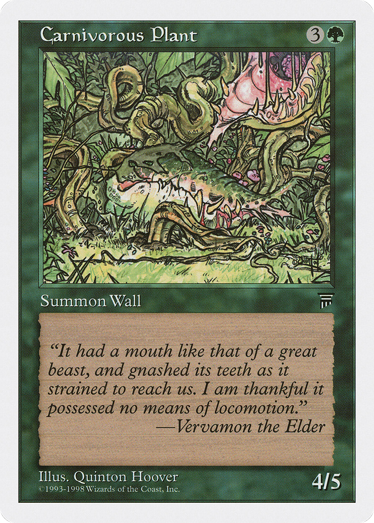 Carnivorous Plant (ATH-053) - Anthologies - Premium MTG Single from Wizards of the Coast - Just $0.88! Shop now at Game Crave Tournament Store