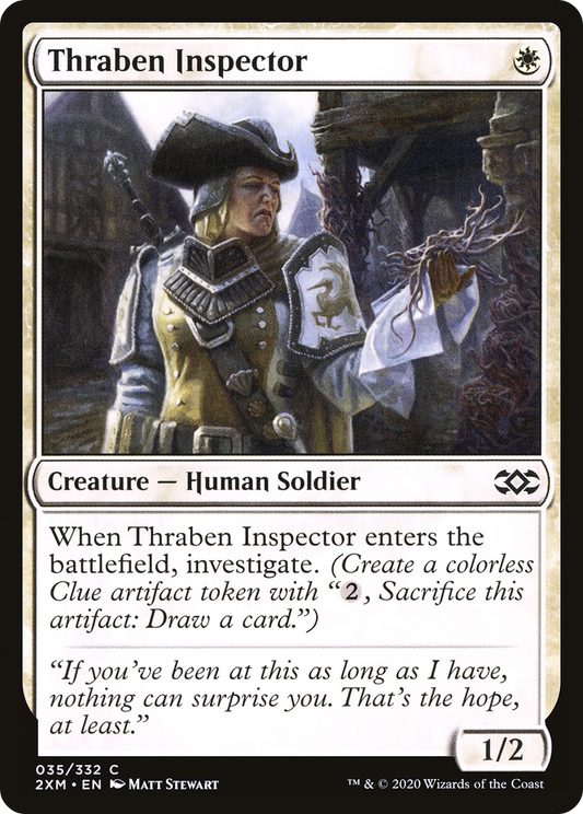 Thraben Inspector (2XM-035) - Double Masters - Premium MTG Single from Wizards of the Coast - Just $0.25! Shop now at Game Crave Tournament Store