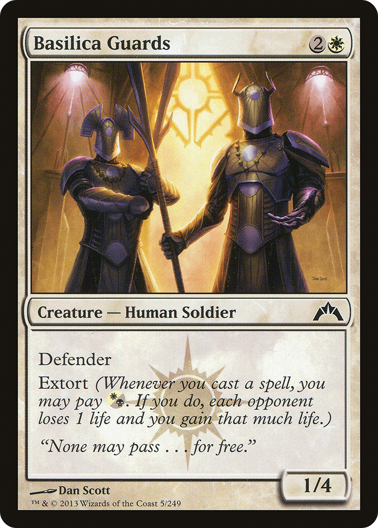 Basilica Guards (GTC-005) - Gatecrash Foil - Premium MTG Single from Wizards of the Coast - Just $0.25! Shop now at Game Crave Tournament Store