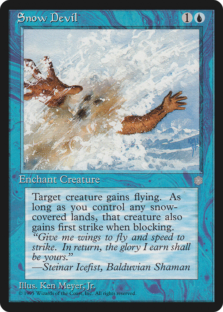 Snow Devil (ICE-100) - Ice Age - Premium MTG Single from Wizards of the Coast - Just $0.25! Shop now at Game Crave Tournament Store