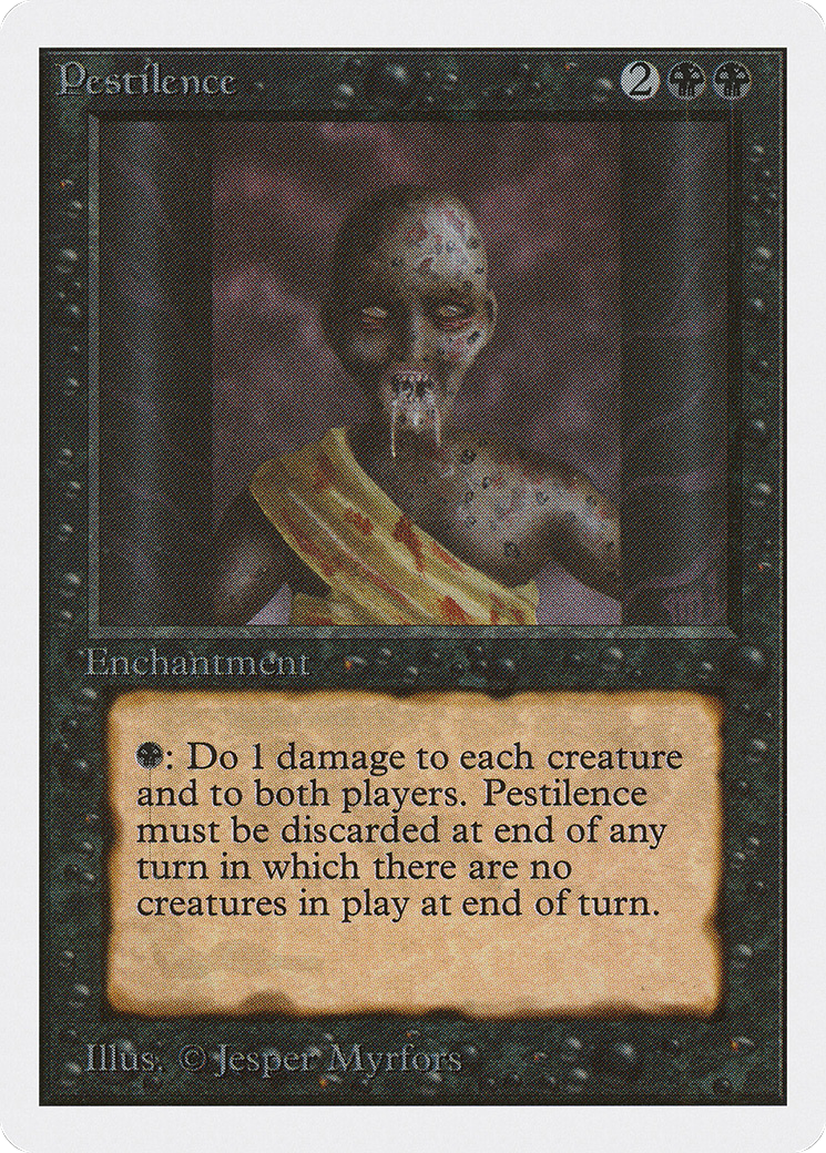Pestilence (2ED-121) - Unlimited Edition - Premium MTG Single from Wizards of the Coast - Just $1.89! Shop now at Game Crave Tournament Store