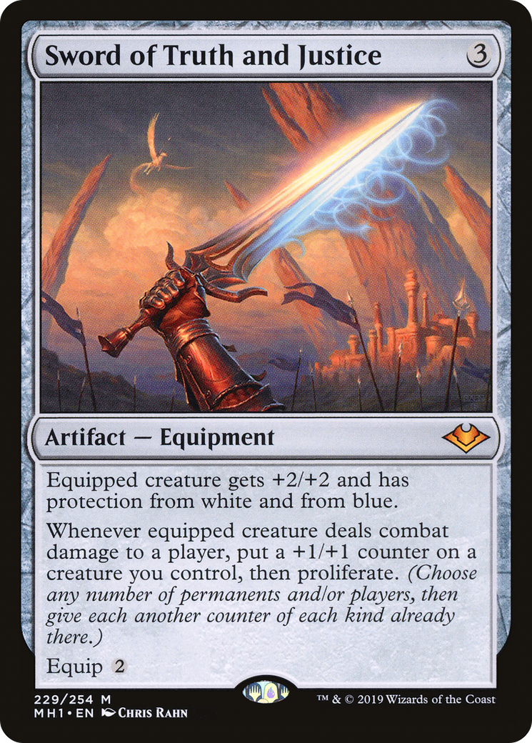 Sword of Truth and Justice (MH1-229) - Modern Horizons Foil - Premium MTG Single from Wizards of the Coast - Just $33.18! Shop now at Game Crave Tournament Store