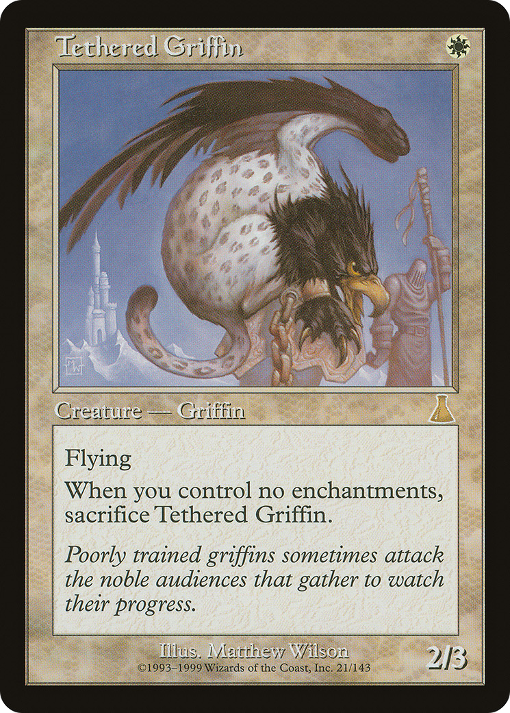 Tethered Griffin (UDS-021) - Urza's Destiny - Premium MTG Single from Wizards of the Coast - Just $0.17! Shop now at Game Crave Tournament Store
