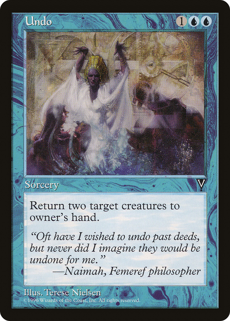 Undo (VIS-047) - Visions - Premium MTG Single from Wizards of the Coast - Just $0.08! Shop now at Game Crave Tournament Store