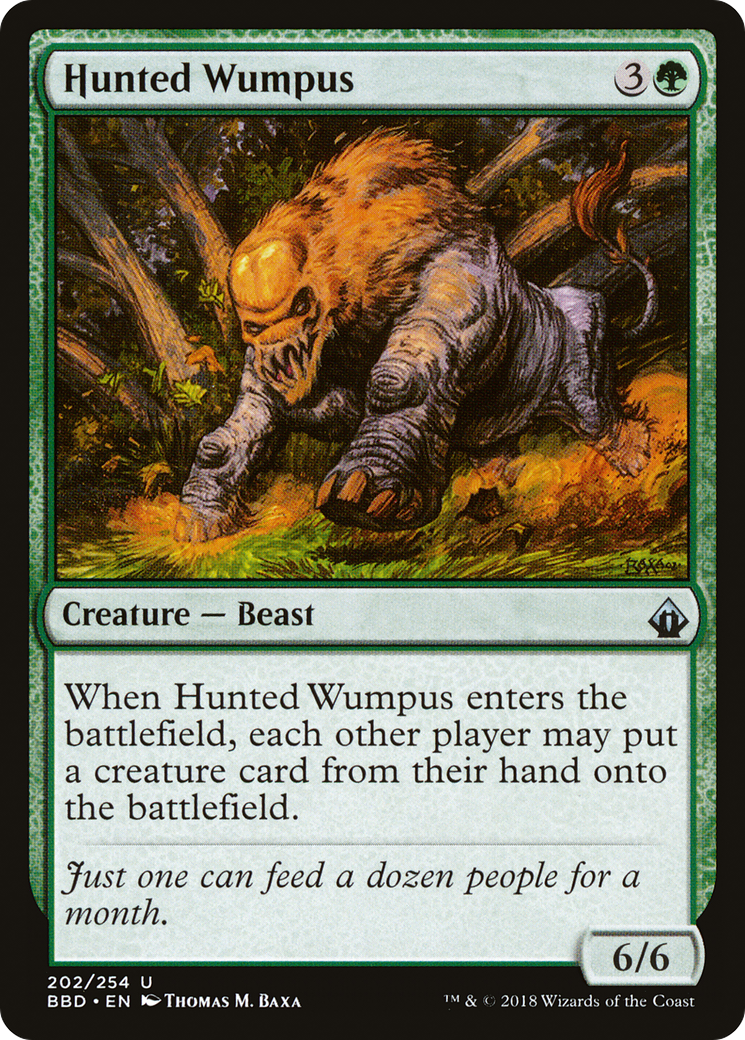 Hunted Wumpus (BBD-202) - Battlebond - Premium MTG Single from Wizards of the Coast - Just $0.08! Shop now at Game Crave Tournament Store