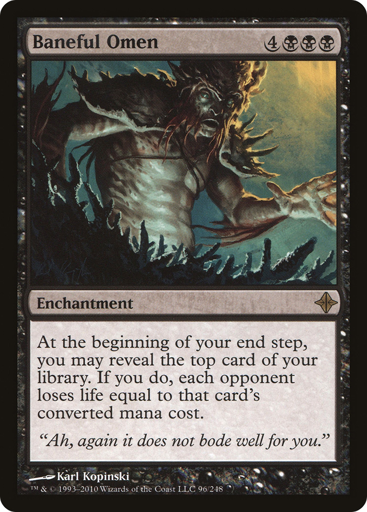 Baneful Omen (ROE-096) - Rise of the Eldrazi Foil - Premium MTG Single from Wizards of the Coast - Just $1.85! Shop now at Game Crave Tournament Store