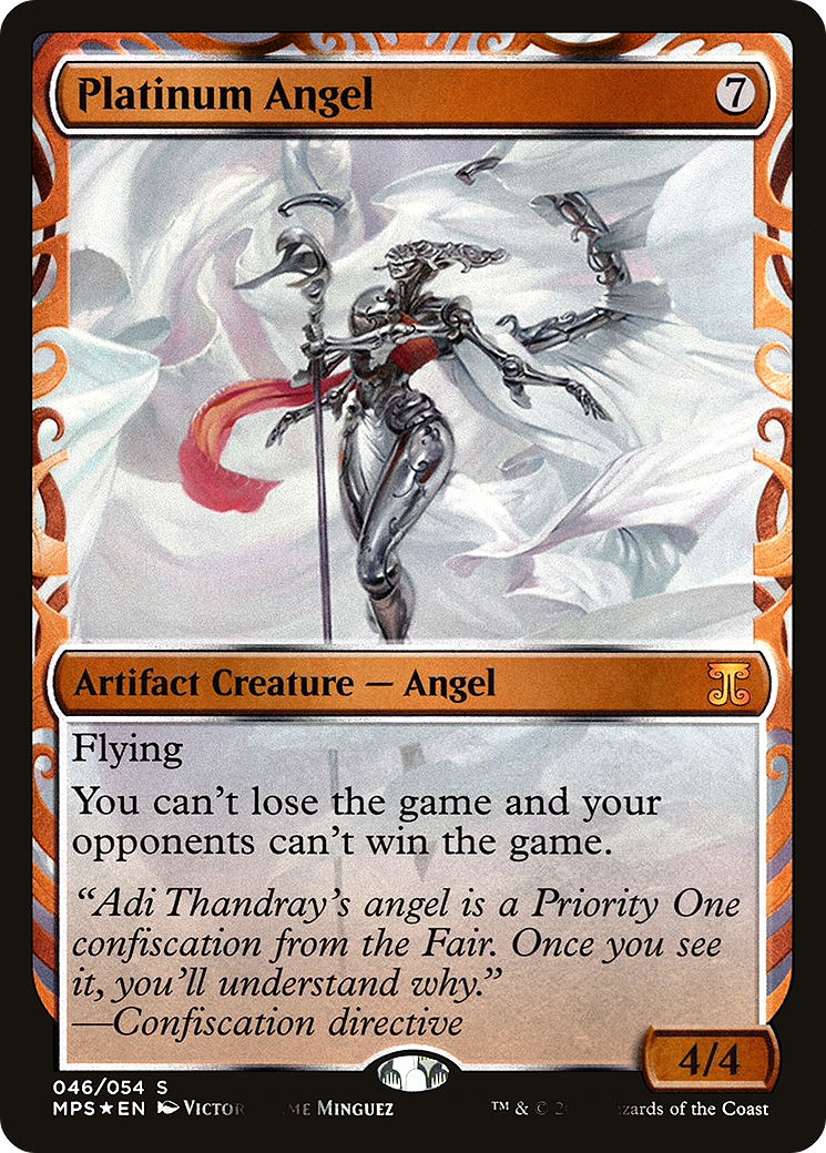 Platinum Angel (MPS-046) - Kaladesh Inventions Foil - Premium MTG Single from Wizards of the Coast - Just $37.88! Shop now at Game Crave Tournament Store
