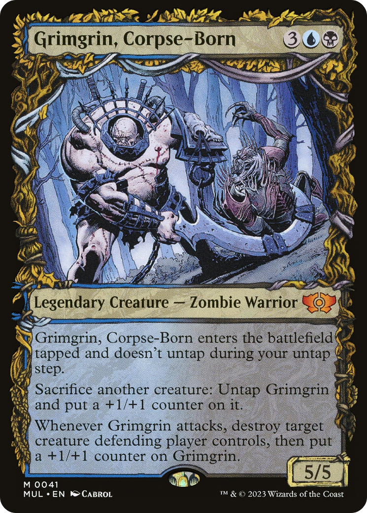 Grimgrin, Corpse-Born (MUL-041) - Multiverse Legends: (Showcase) Foil - Premium MTG Single from Wizards of the Coast - Just $1.22! Shop now at Game Crave Tournament Store