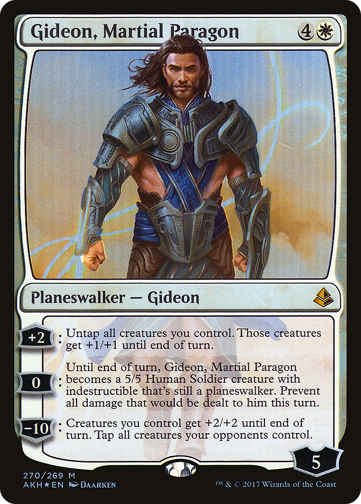 Gideon, Martial Paragon (AKH-270) - Amonkhet Foil - Premium MTG Single from Wizards of the Coast - Just $0.30! Shop now at Game Crave Tournament Store
