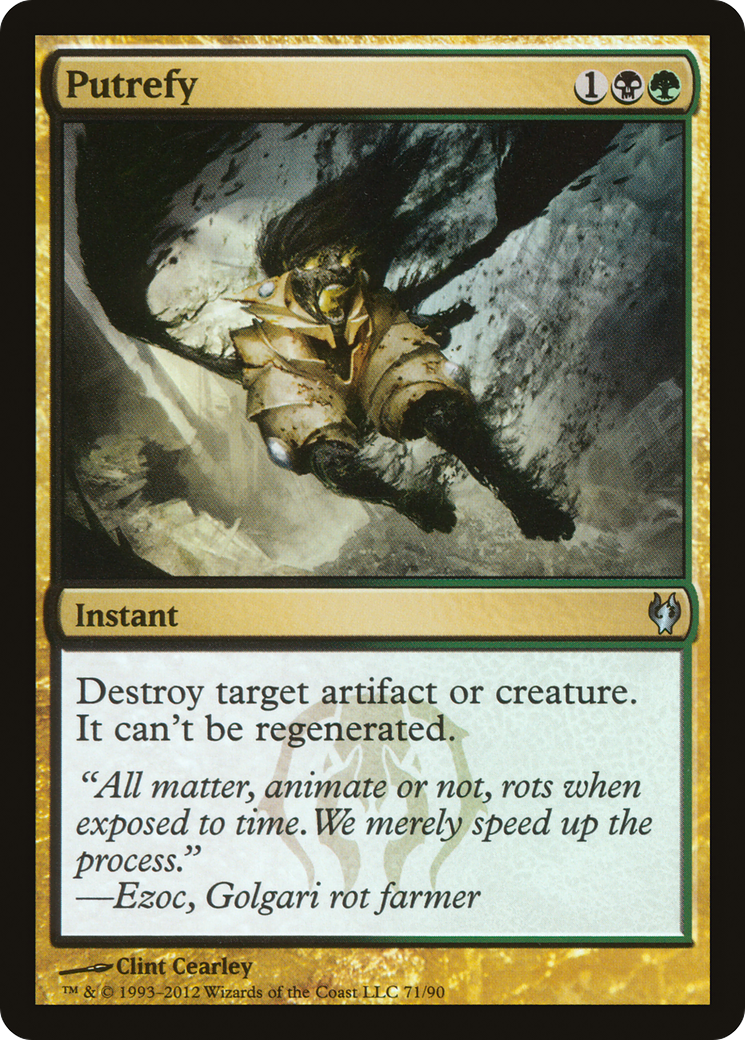 Putrefy (DDJ-071) - Duel Decks: Izzet vs. Golgari - Premium MTG Single from Wizards of the Coast - Just $0.08! Shop now at Game Crave Tournament Store