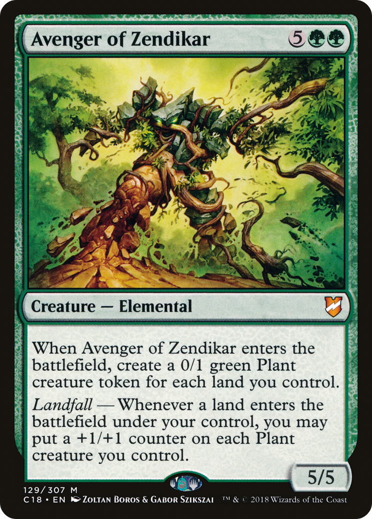 Avenger of Zendikar (C18-129) - Commander 2018 - Premium MTG Single from Wizards of the Coast - Just $0.33! Shop now at Game Crave Tournament Store