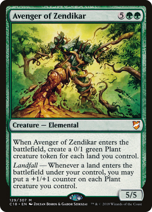 Avenger of Zendikar (C18-129) - Commander 2018 - Premium MTG Single from Wizards of the Coast - Just $0.33! Shop now at Game Crave Tournament Store