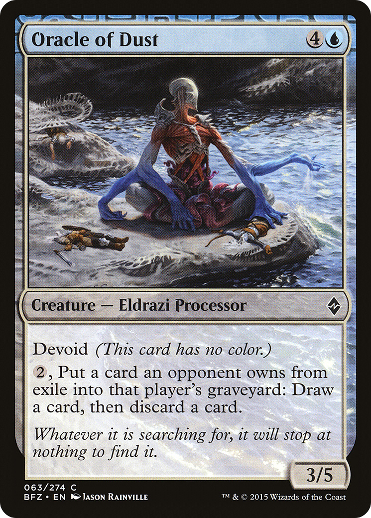 Oracle of Dust (BFZ-063) - Battle for Zendikar: (devoid) - Premium MTG Single from Wizards of the Coast - Just $0.08! Shop now at Game Crave Tournament Store