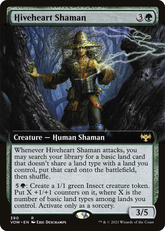 Hiveheart Shaman (VOW-390) - Innistrad: Crimson Vow: (Extended Art) - Premium MTG Single from Wizards of the Coast - Just $0.08! Shop now at Game Crave Tournament Store