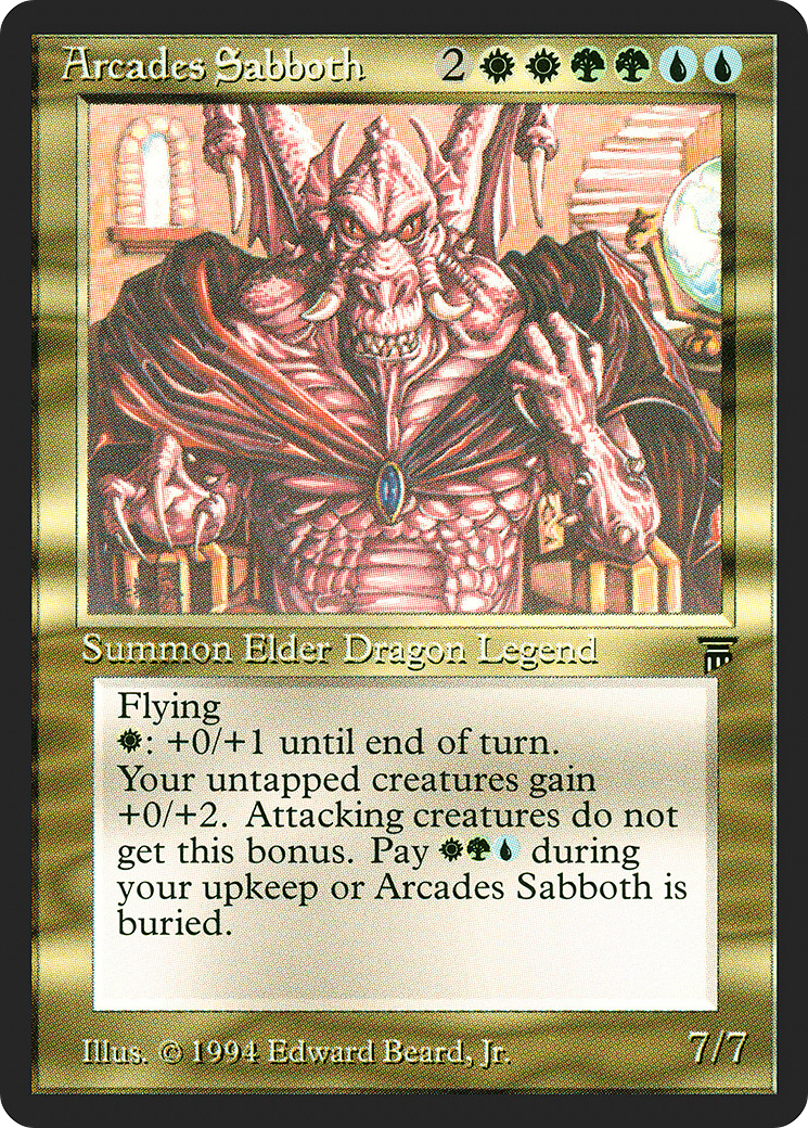 Arcades Sabboth (LEG-218) - Legends - Premium MTG Single from Wizards of the Coast - Just $28.68! Shop now at Game Crave Tournament Store