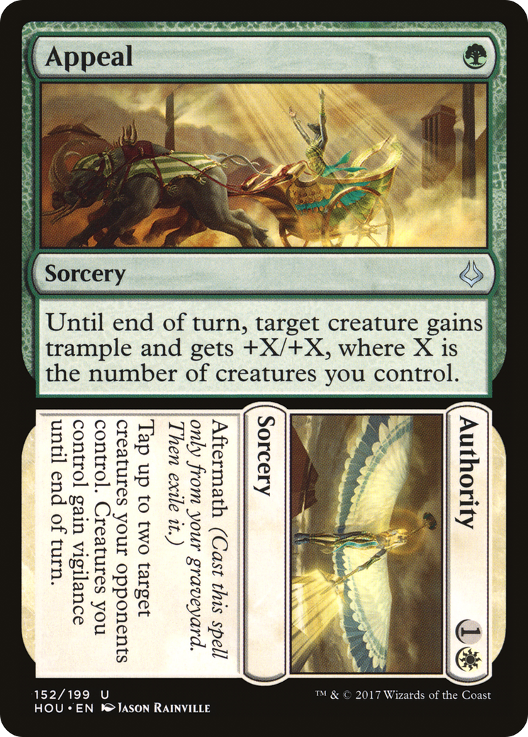 Appeal // Authority (HOU-152) - Hour of Devastation Foil - Premium MTG Single from Wizards of the Coast - Just $0.53! Shop now at Game Crave Tournament Store