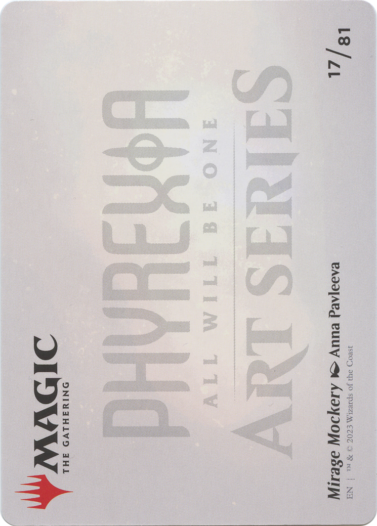 Mirage Mockery // Mirage Mockery (AONE-017) - Phyrexia: All Will Be One Art Series (Borderless) - Premium MTG Single from Wizards of the Coast - Just $0! Shop now at Game Crave Tournament Store