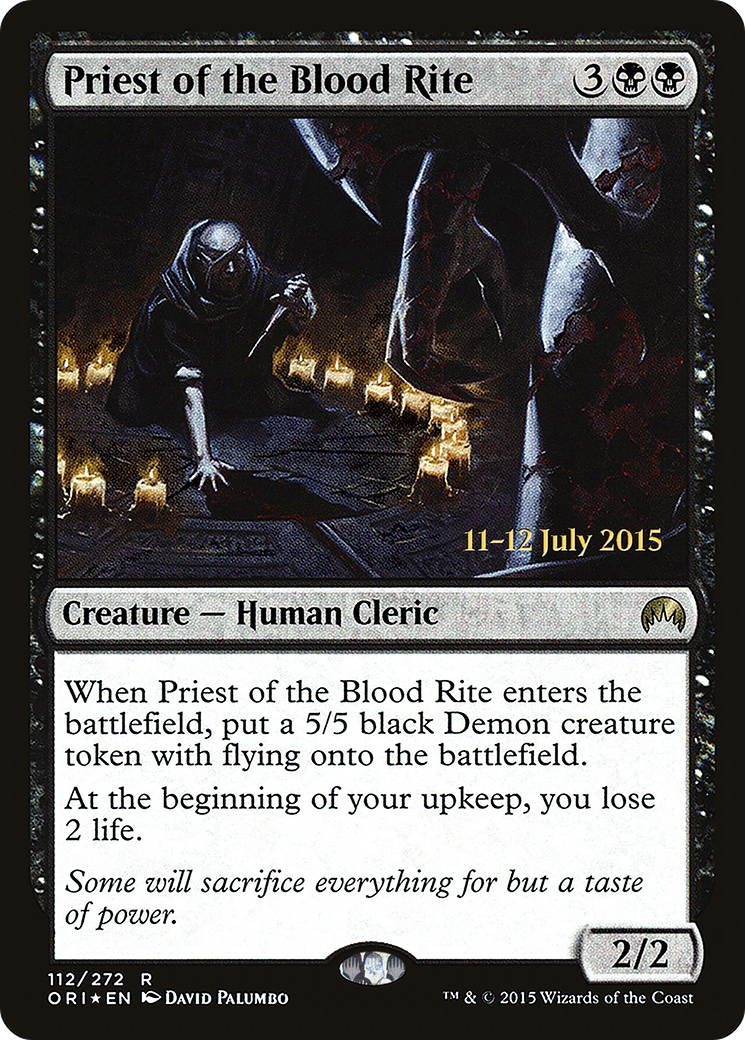 Priest of the Blood Rite (PORI-112S) - Magic Origins Promos Foil - Premium MTG Single from Wizards of the Coast - Just $0.69! Shop now at Game Crave Tournament Store