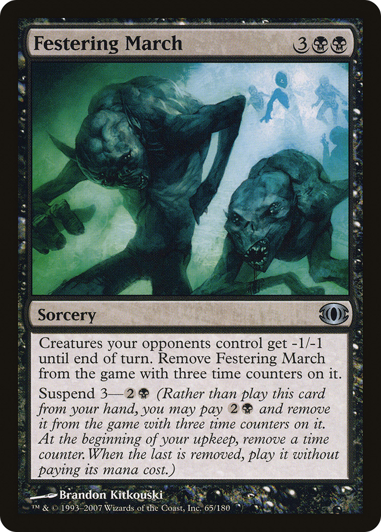 Festering March (FUT-065) - Future Sight Foil - Premium MTG Single from Wizards of the Coast - Just $0.18! Shop now at Game Crave Tournament Store