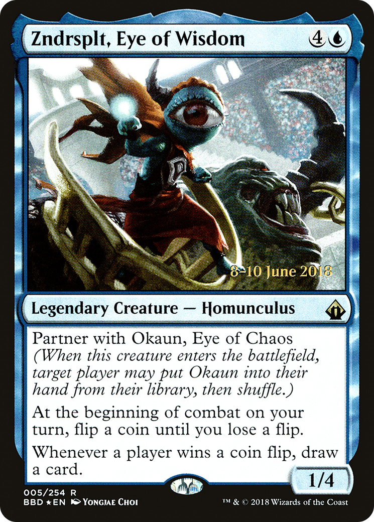 Zndrsplt, Eye of Wisdom (PBBD-05S) - Battlebond Promos Foil - Premium MTG Single from Wizards of the Coast - Just $5.37! Shop now at Game Crave Tournament Store