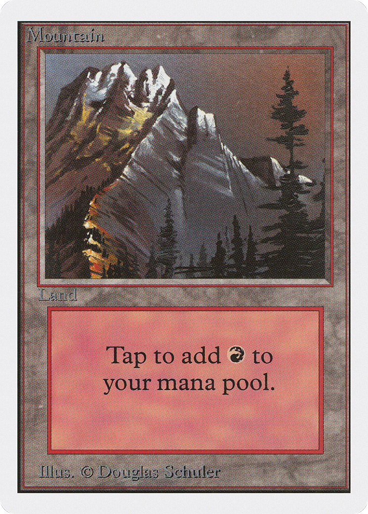 Mountain (2ED-297) - Unlimited Edition - Premium MTG Single from Wizards of the Coast - Just $1.56! Shop now at Game Crave Tournament Store