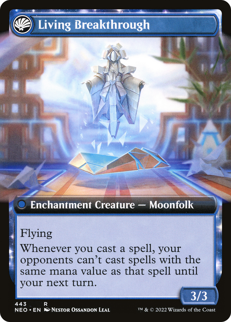Inventive Iteration // Living Breakthrough (NEO-443) - Kamigawa: Neon Dynasty: (Extended Art, fandfc) - Premium MTG Single from Wizards of the Coast - Just $0.25! Shop now at Game Crave Tournament Store