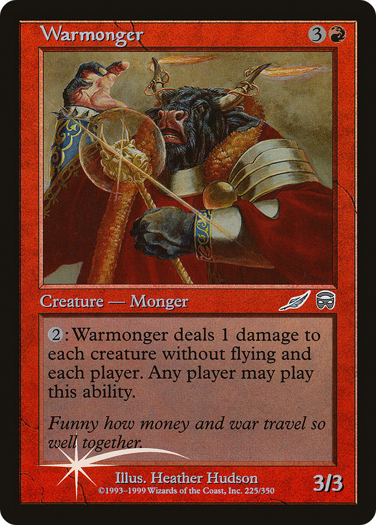 Warmonger (PMEI-012) - Media Inserts Foil - Premium MTG Single from Wizards of the Coast - Just $0.49! Shop now at Game Crave Tournament Store