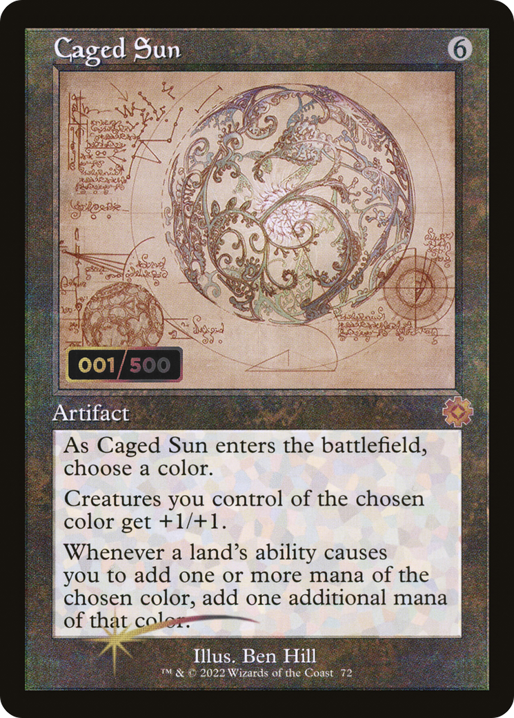 Caged Sun (BRR-72Z) - The Brothers' War Retro Artifacts Foil - Premium MTG Single from Wizards of the Coast - Just $135.99! Shop now at Game Crave Tournament Store