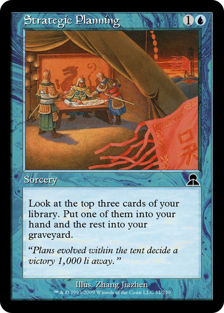 Strategic Planning (ME3-051) - Masters Edition III - Premium MTG Single from Wizards of the Coast - Just $0! Shop now at Game Crave Tournament Store