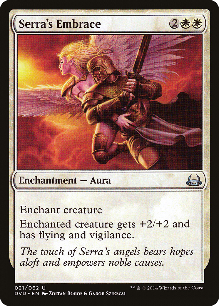 Serra's Embrace (DVD-021) - Duel Decks Anthology: Divine vs. Demonic - Premium MTG Single from Wizards of the Coast - Just $0.25! Shop now at Game Crave Tournament Store