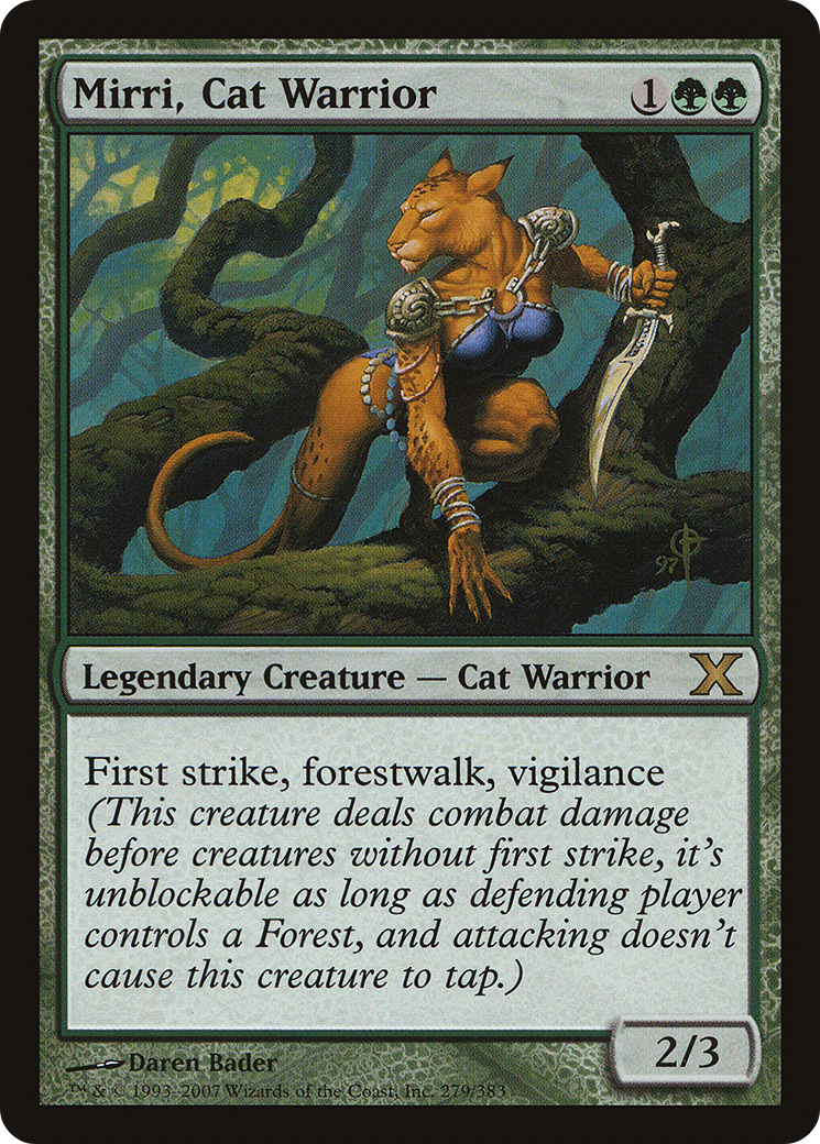 Mirri, Cat Warrior (10E-279) - Tenth Edition - Premium MTG Single from Wizards of the Coast - Just $0.85! Shop now at Game Crave Tournament Store