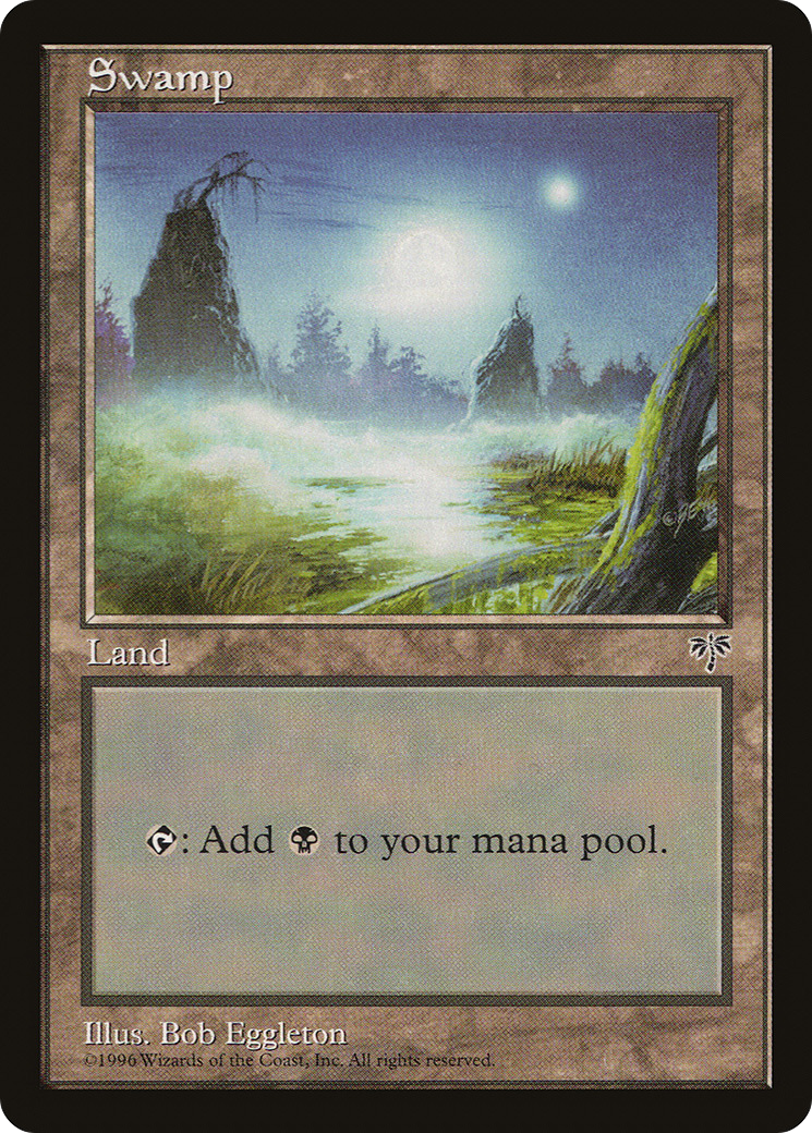 Swamp (MIR-340) - Mirage - Premium MTG Single from Wizards of the Coast - Just $0.49! Shop now at Game Crave Tournament Store